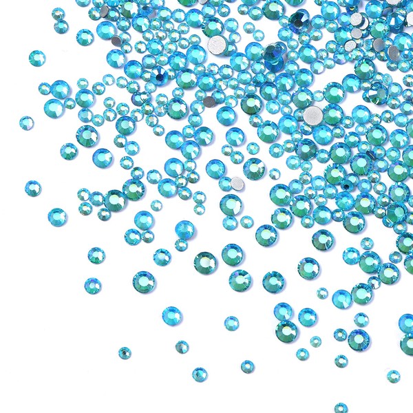 Jollin 3456, Strasssteine mit flacher Rückseite, Glas-Anhänger, Strass-Edelsteine, für Nagelkunst,