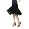 CISMARK Elegant Ballroom Dance Latin Dance Party Long Swing Mesh