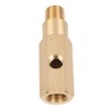 Mini Split Gauge Adapter Oil Pressure Gauge Adapter 0.25NPT Brass