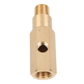 Mini Split Gauge Adapter Oil Pressure Gauge Adapter 0.25NPT Brass Tee Transmitter Fits Falcon BA BF FG