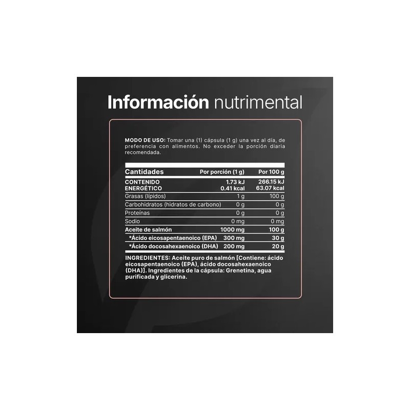 Omega Salmón Cápsulas Epa Dha Salmon Oil Life