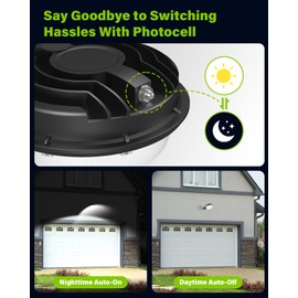 CLOUDERROR LED Barn Light 150W, Yard Area Light Dusk to Dawn Outdoor Lighting with Photocell 21000LM 5000K Daylight IP65 Waterproof LED Flood Security Parking Lot Lights for Street/Farmhouse/Garage