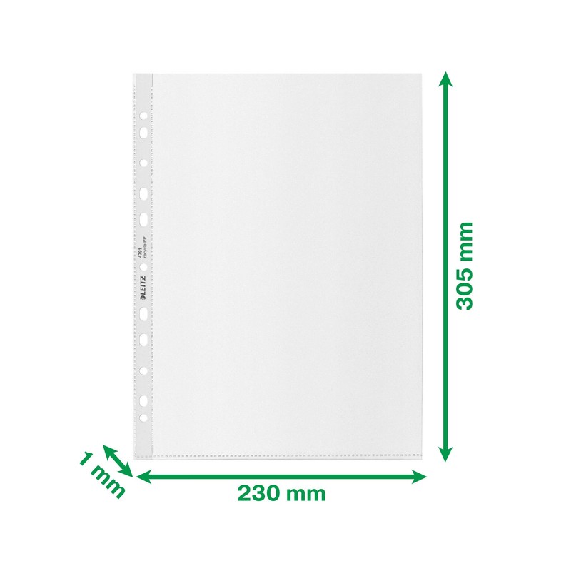 Leitz economy document wallet a4 colourless pp grained waterproof pack