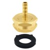 Uenede 2PCS Brass 3/8" Barb x 3/4"GHT Female Garden Hose