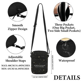 PYOUL Resist Gift Only When It's Dark Enough Can You See The Stars Crossbody-Tasche, Feministisches Reise-Demokraten-Geschenk, See the Stars Cb