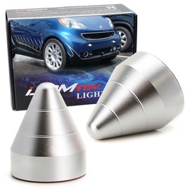 iJDMTOY Silver Universal Fit Bump Protector Spike Guards Compatible with Most Car Front & Rear Bumpers