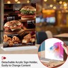 Acrylic Sign Holder 5.5x8.5 Inch 3 Pack Vertical T Shape