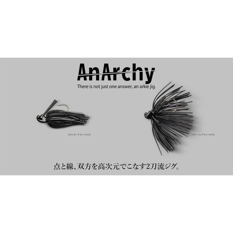JACKALL ANARCHY Standard Rubber Model 0.2 oz (7 g) Dark