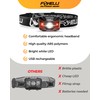 Foxelli LED Headlamp Rechargeable – Ultralight USB Rechargeable Headlamp Flashlight