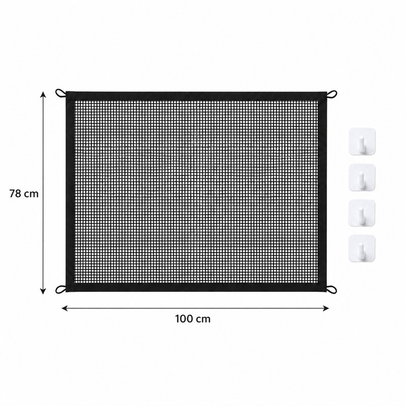 Pet Barrier Gate for Dogs – Foldable Breathable Mesh Fence