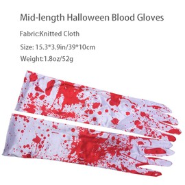 Gloves Blood Cos Halloeen Dress Accessary Butcher Cosplay Ghost Hand Party Supplies for Adult