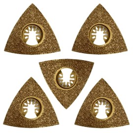 5 Pack - 78mm Carbide Rasp Multi Tool Blades Cutter Saw Set Compatible with Dremel Fein Multimaster Makita Etc Oscillating