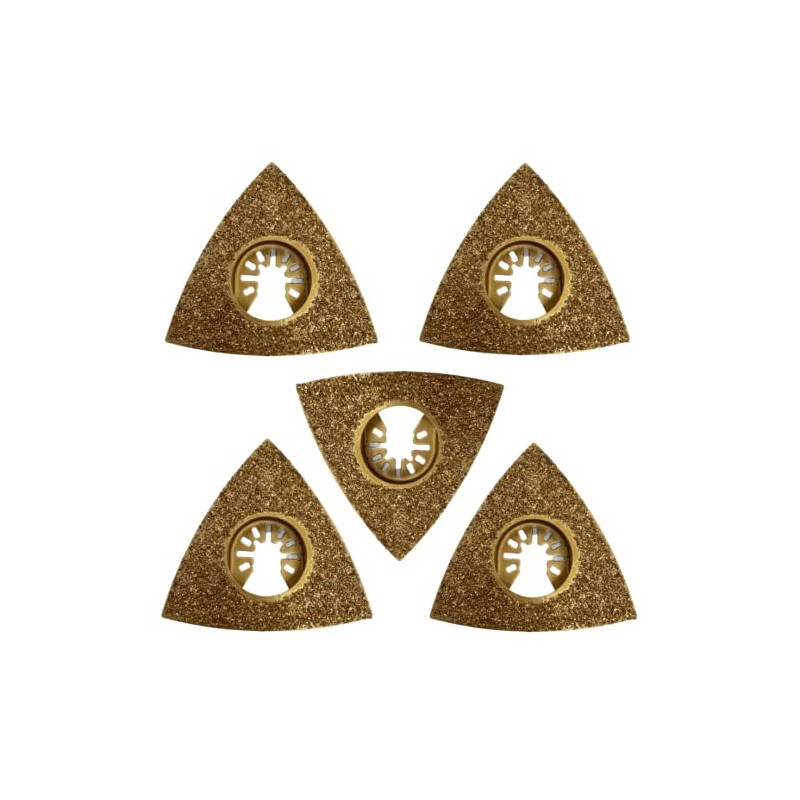 5 Pack - 78mm Carbide Rasp Multi Tool Blades Cutter