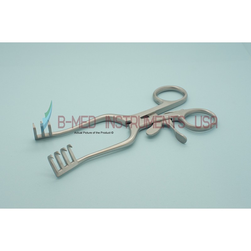 Weitlaner Retractor, Sharp 3x4 Prong, 5.5", Stainless Steel Tool for
