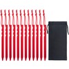 WIFUN 12 Pieces Tent Pegs, Triangular sawtooth Heavy Duty Tent