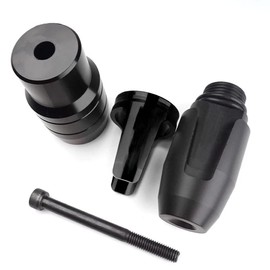 HJSYYDS For CBR1000RR CBR1000RR-R SP 2020-2025 2024 2023 Motorcycle Exhaust Slider Protector Protective Engine Crash Pad Frame Slider cbr1000rr cbr1000rr-r sp (Black)