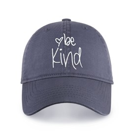 Be Kind Trendy Womens Baseball Cap Unisex Fashion Cotton Polo Style Fun Inspirational Saying Seasonal Outdoor Travel Headwear (Blueberry)