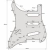 Guitar Anatomy Left Handed Stratocaster Electric Guitar Pickguard Scratch Plate