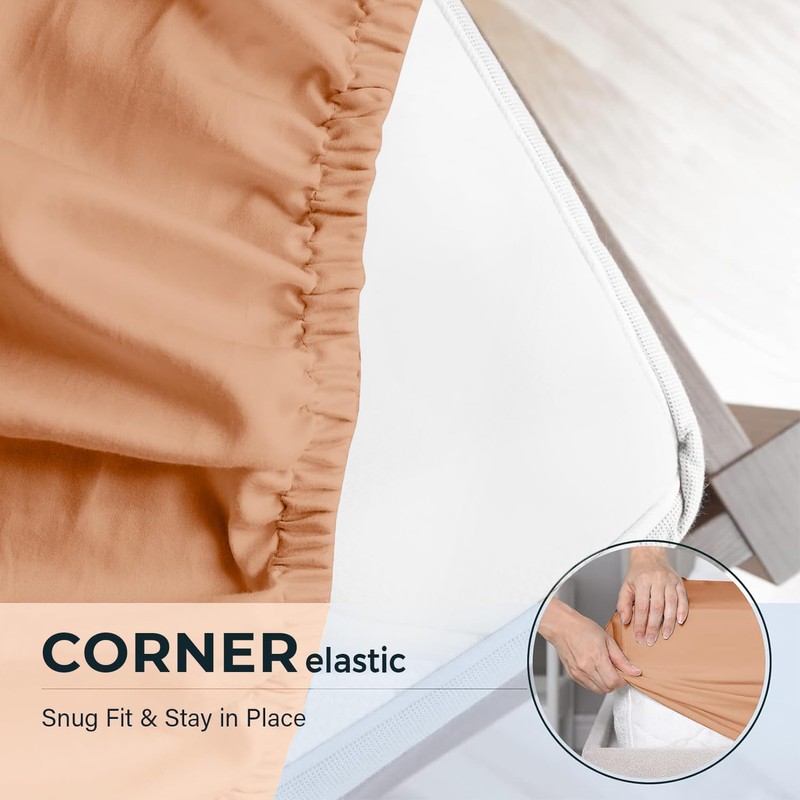 Aspire Homeware Super King Fitted Sheet - 25 cm Deep