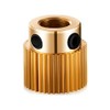 MMOBIEL MMOBIEL 40 Teeth Brass Extruder Drive Gear Wheel Compatible