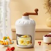 Hand Crank Shaved Ice Machine Stainless Steel Blades Safe Portable