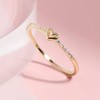 Tiny Heart Ring for Women Thin Stacking Dainty Gold Ring