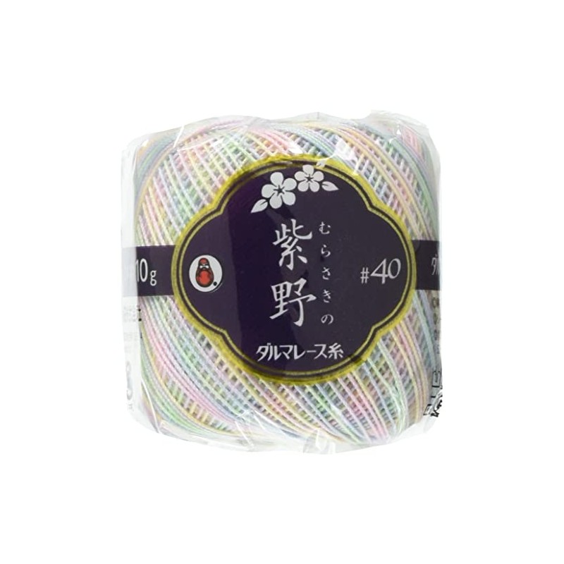 DARUMA 01-2350 Koshino Kasuri Lace Yarn, #40 Col.61, Multi Type,