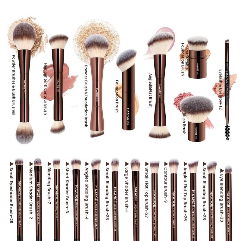 MAANGE¬†Makeup Brush & Puff Set with Storage Box, 20pcs Makeup