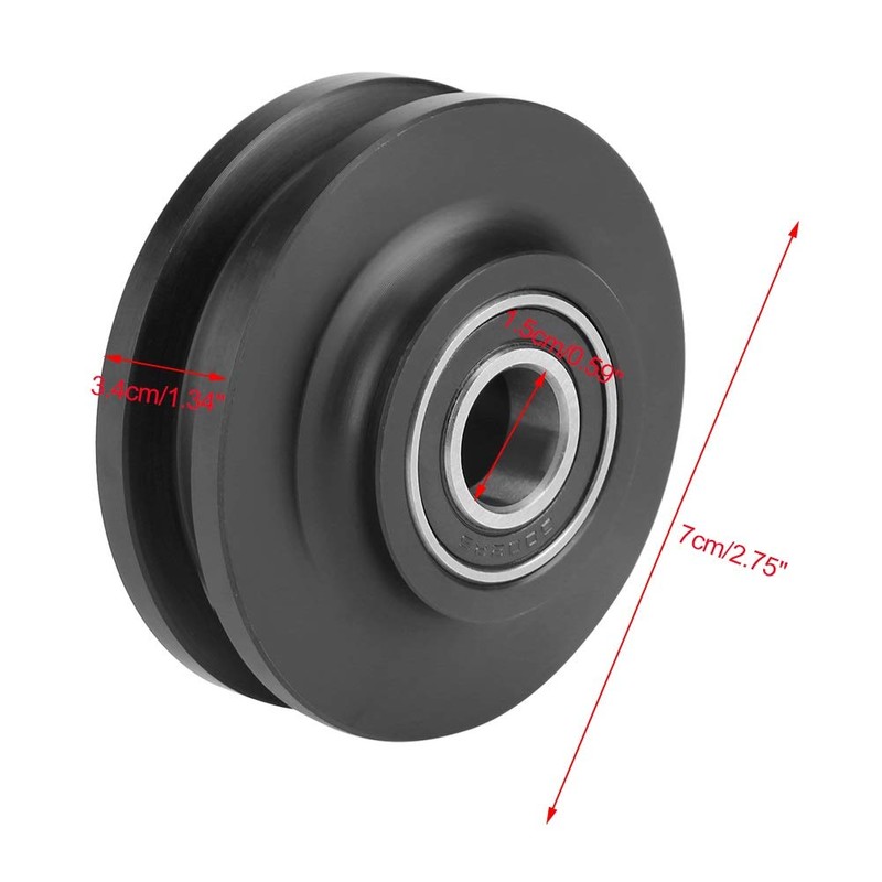 Nikou Sliding Door Rollers, 2 Pieces Sliding Barn Door Wheel