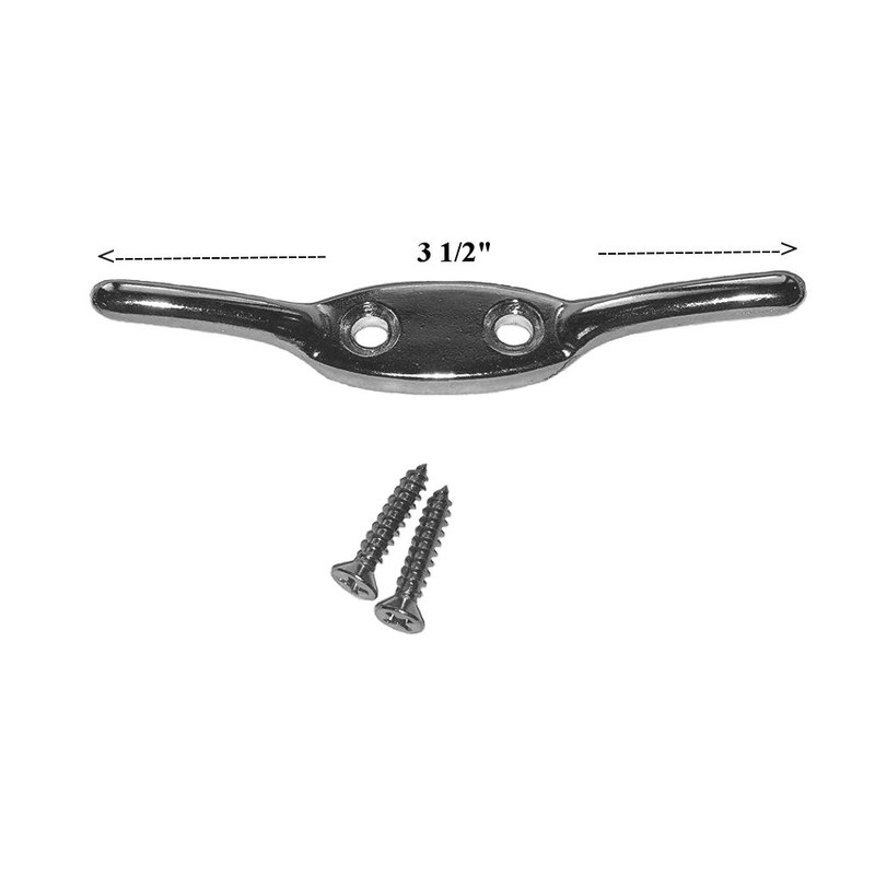 3 1/2" Nickel Plate Cord Cleat for Pleated Shade &