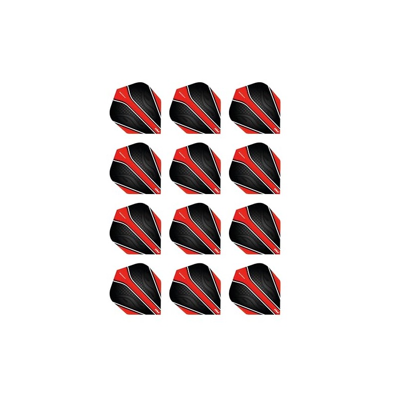 Hardcore Radical Black & Red Extra Thick Standard Dart Flights