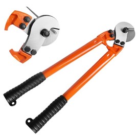 BLIKA 18'' Heavy Duty Cable Cutter, Steel Cable Cutter for Cable Railing, Cuts Up to 5/16" Stainless Steel Wire Rope, Copper and Aluminium Cables