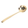 Soup Ladle Durable Brass Elegant Bright Gold Color Balanced Weight