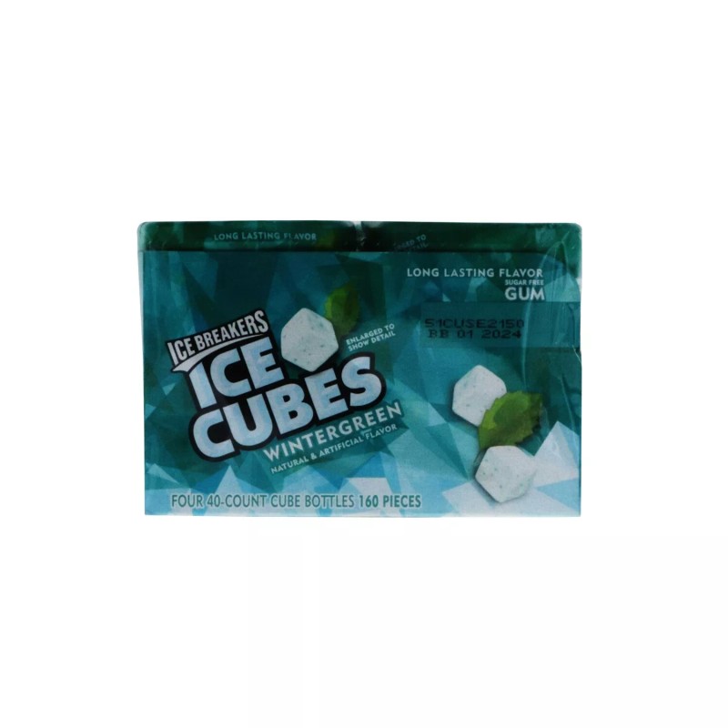 Ice Breakers Ice Cube Wintergreen - Bottle (4 Count -
