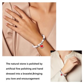 Vanleonet Teacher appreciation gifts,Teacher Day Gifts, Natural Stone Bracelet gifts for women