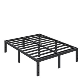 UNITED FLAMES 12 Inch King Metal Bed Frame - Heavy Duty Platform Bed Frame with Under Bed Storage, No Box Spring Needed, Easy Assembly (12, King (U.S. Standard))