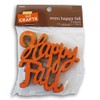 Happy Fall Painted Wood Cutout Shapes - 4 Pieces -