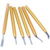 HHIP 2001-0228 6 Piece Mini Deburring & Scraping Tool Kit
