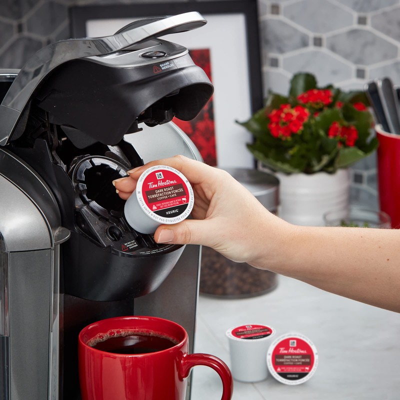 Tim Hortons Dark Roast Coffee, Single Serve Keurig K-Cup Pods,