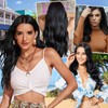 Extensiones de Cabello Natural Ondulado, 6 piezas, Extensiones de Cabello
