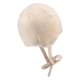 Sterntaler Beanie in Cord Look Unisex - Baby and Children's Hat with Ear Flaps - Lined with Cotton Fleece - Natural, 39, natural