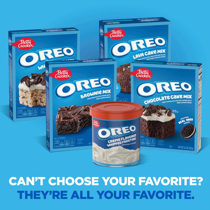 Betty Crocker OREO Creme Flavored Whipped Frosting, Gluten Free Frosting,