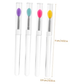 TOVINANNA 8pcs Lipstick Brush Lip Brush Flat Lip Brush Convenient Lipstick Cosmetic Applicator Brush Lip Balm Applicator Lip Filler Brush Portable Lip