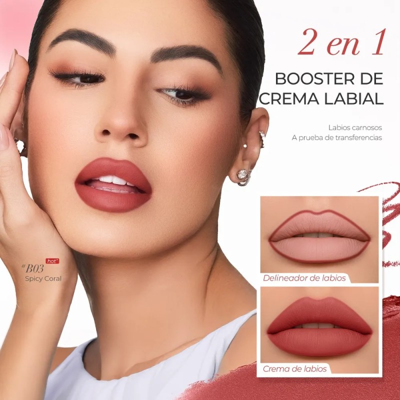 Sace Lady Delineador De Labios 2 En 1 Mate Suave