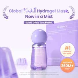 BIODANCE Caviar PDRN Jelly Serum Mist, spray facial hidratante, spray facial revitalizante y radiante, hidrogel pulverizable, artículos esenciales de 