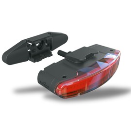 SKS GERMANY Infinity Universal Rear Light for the Pannier Rack Infinity Universal (Universal Mountable, LED Technology, Light Duration up to 5 Hours, StVZO Approved), Black