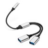 AIYEEN USB C Male to 2 USB Female Splitter Cable