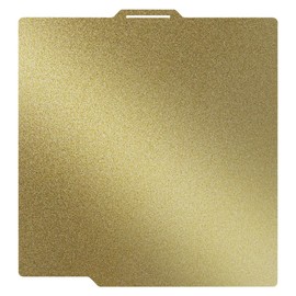 TIOPY Double Sided Textured PEI Build Plate 257x257 mm,for Bambu Lab X1C/X1/X1E/P1P/P1S/A1, Removable Heated Bed Spring Steel Flexible Platform, Golden