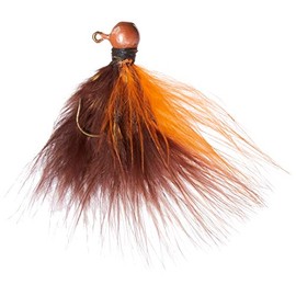 Kalin's MBJ116-BR/O Hand-Tied Marabou Jig Brown/Orange
