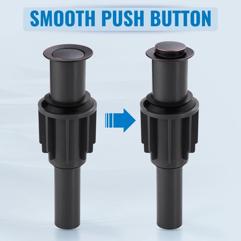 Pop Up Drain Without Overflow, ALEASHA Pop Up Sink Drain